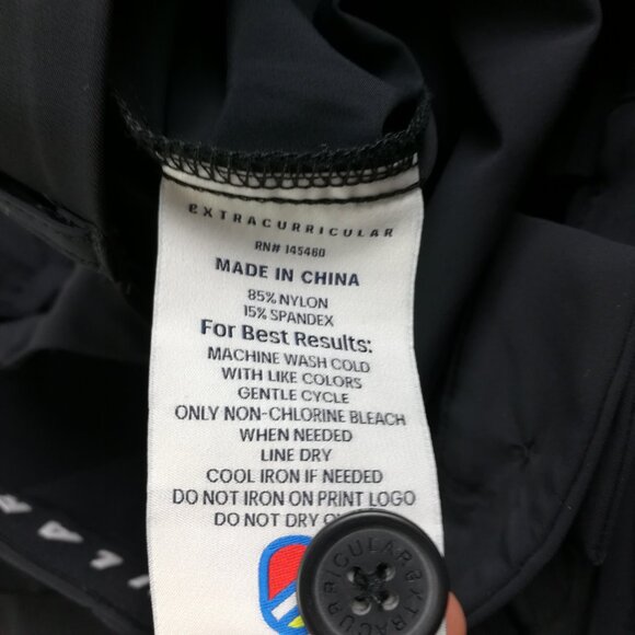 Extracurricular Golf Pants Chauncey Nylon Stretch Mens 32x32 Jet Black - Picture 4 of 10